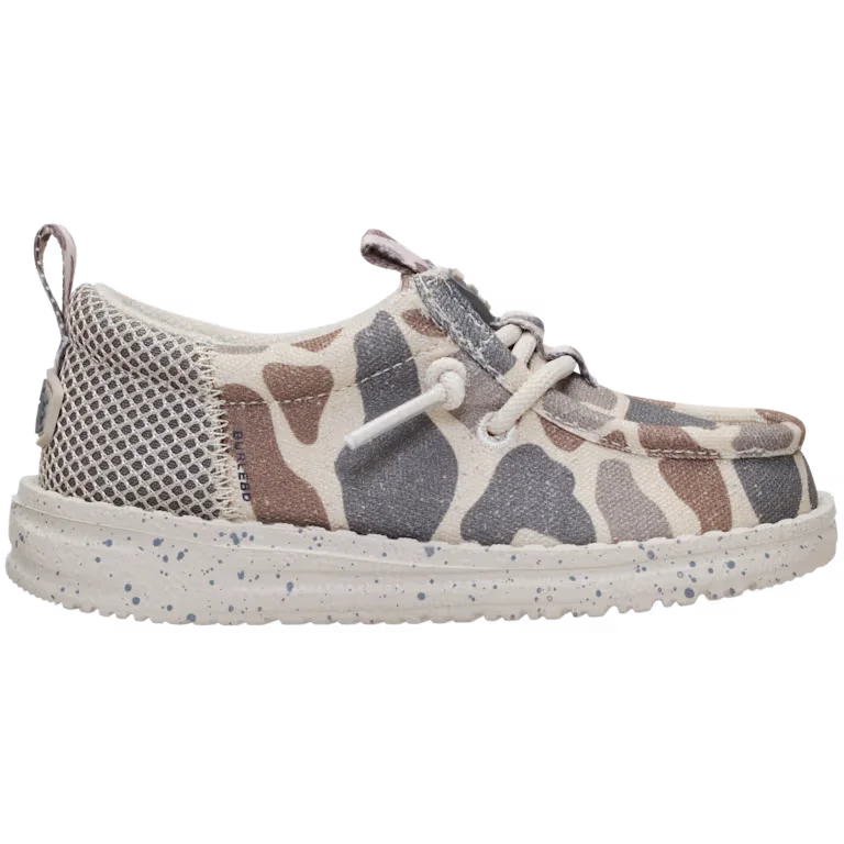 HEYDUDE X BURLEBO Wally Funk Toddler Deer Camo